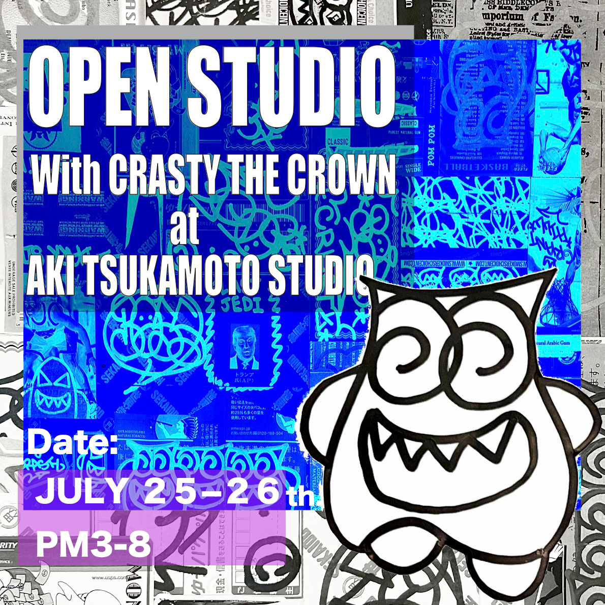 AKI TSUKAMOTO OPEN STUDIO WITH CRASTY – DAYZ ARCHIVES