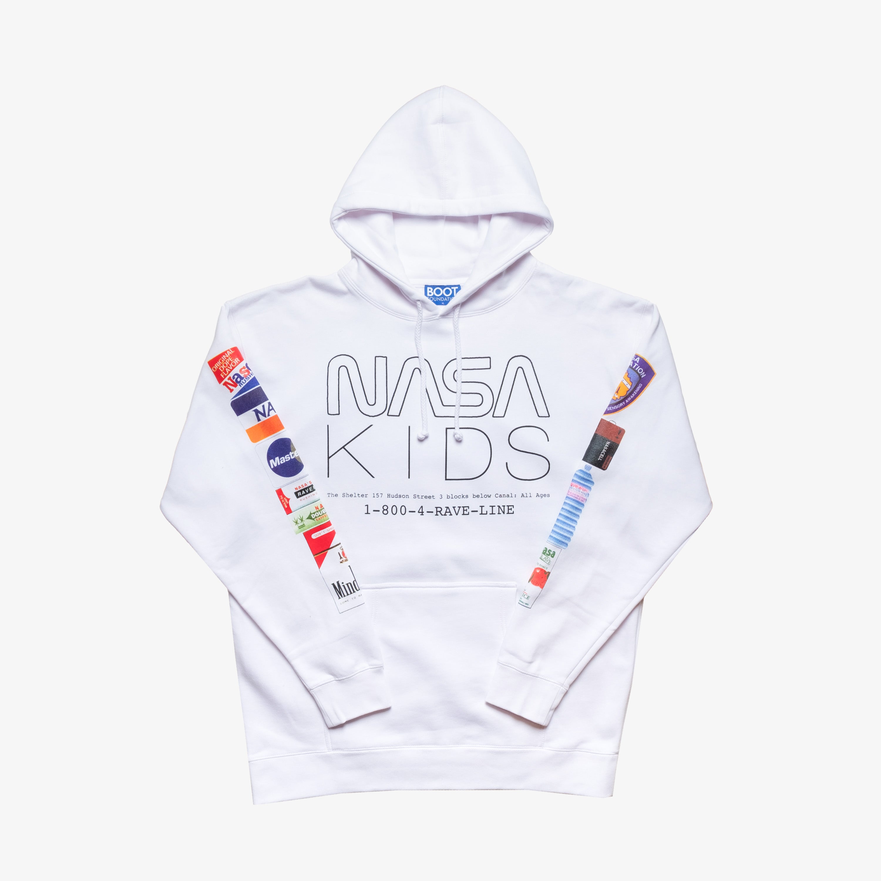 NASA HOODIE – DAYZ ARCHIVES 新品 BOOT FOUNDATION / NASA KIDS HOODIE